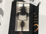 Black Scorpion Double Paperweight
