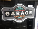 Neon Light Up Big Dadd'y Garage Sign