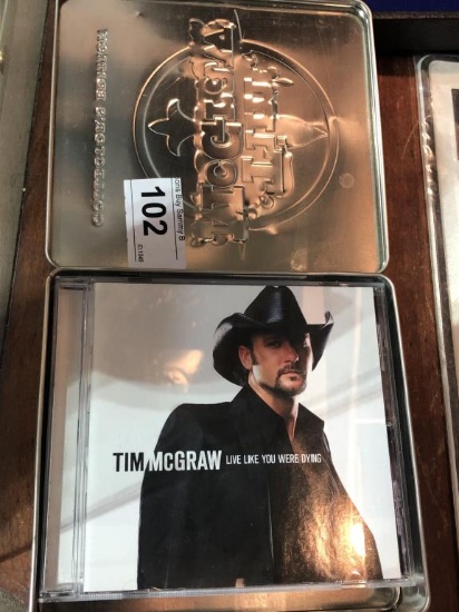 Tin Box w/ 3 CD's of Tim McGraw
