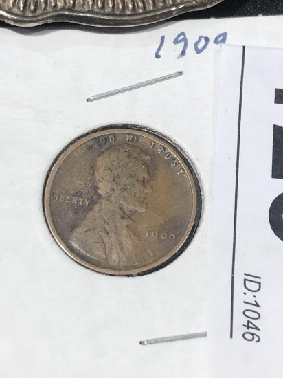1909 VDB Lincoln Penny #20