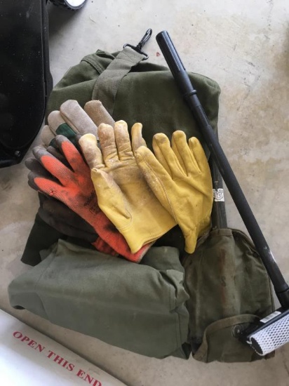 bag and gloves
