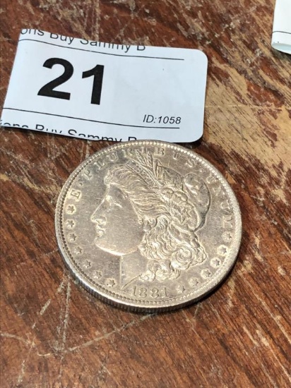 1881 O Morgan Silver $1 Dollar Coin