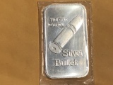 .999 1oz Silver Bar - Silver Bullet Motif