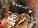 Vintage Polaroid Camera and No.A -118 Kodak Camera
