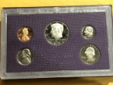 1987 US Proof Set S Mint 5 Coins w/ Box