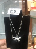Sterling Silver Horse Pendant and Chain