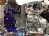 Fenton Cat and Glass Bear