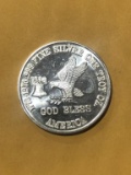 .999 1oz Silver Round - God Bless America & Eagle