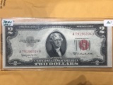 1953 C $2 Dollar Red Dot Note