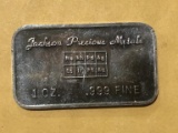 .999 1oz Silver Bar - Jackson Precious Metals