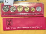 2 Sets 1971 Official Mint Set Coins of Israel 6 Ea