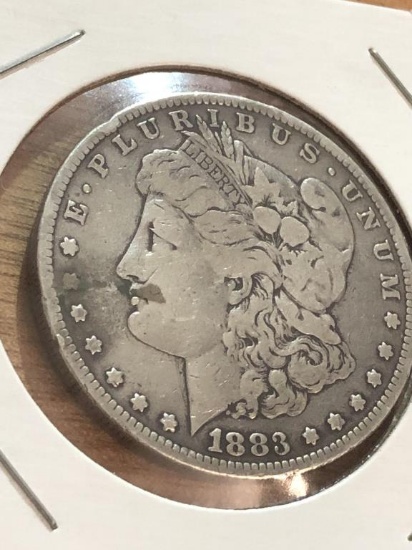1883 P Morgan Silver $1 Dollar Coin
