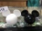 B&W Mickey Mouse Ear Salt & Pepper Set 2 3/4