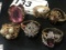 6 High Fashion Rings - Red Stone, Pearls Etc.