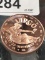 .999 1oz Copper Round - Virgo Zodiac Token