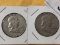(2) Silver Franklin 1/2 Dollar Coins 1962D, 1963 D