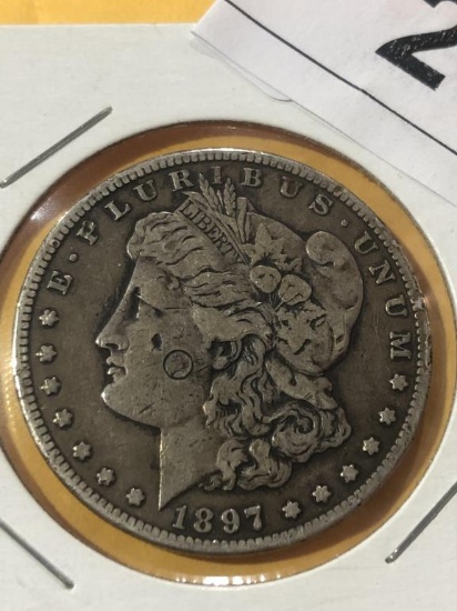 1897 S Silver Morgan $1 Dollar Coin