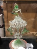 Hand Blown Humming Bird Carousel- As Is