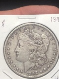 1892 P Morgan Silver $1 Dollar Coin