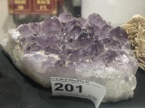 Amethyst Crystal Geode  Rock  5 1/2