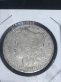 1891 P Morgan Silver $1 Dollar Coin