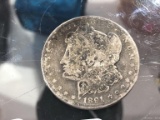 1891 P Morgan Silver $1 Dollar Coin