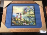 PRINT OF THOMAS KINKADE, MICKEY MOUSE