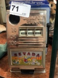 Vintage Slot Machine Bank  w/ Box from Nevada