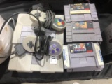 Super nintendo console and games