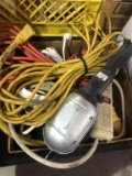 AC ext cords, work-light, power strips