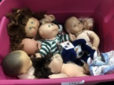 tote of cabbage patch dolls