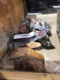 petrified wood pieces and agates