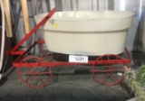 wagon and plant pot