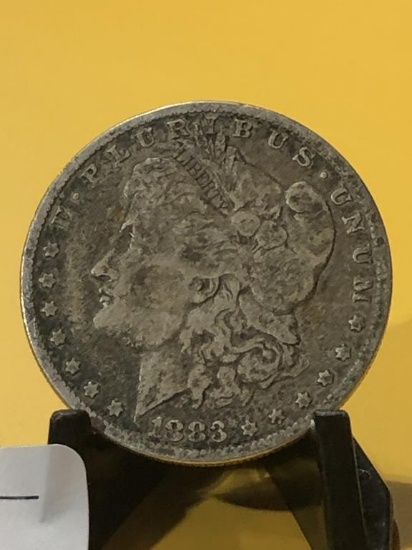 1883 P Silver Morgan $1 Dollar Coin