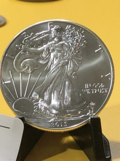 2013  .999 1 OZ Silver Eagle $1 Dollar Coin