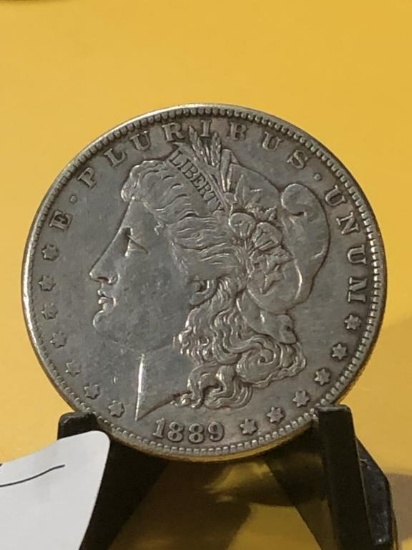 1889 P Silver Morgan $1 Dollar Coin