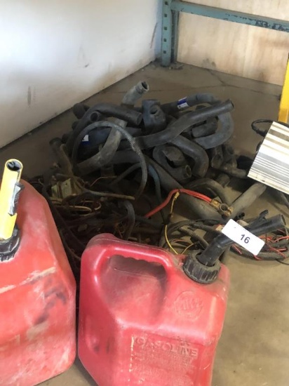 2 Small Gas Cans and Misc Wiring