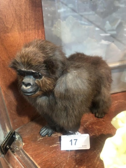 Furry Gorilla Figurine 8" Tall #52