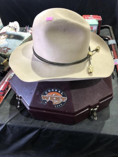 Vintage Stetson Hat Size 7.5 with Case