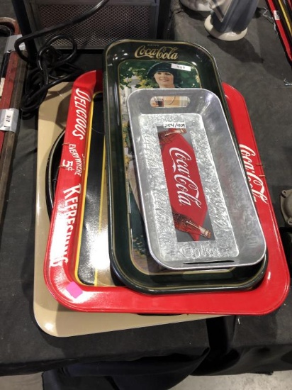 8 Coca-Cola Tin Trays