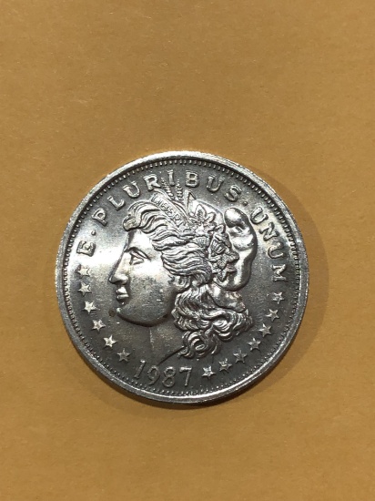 .999 1oz Silver Round -Morgan Dollar Motif