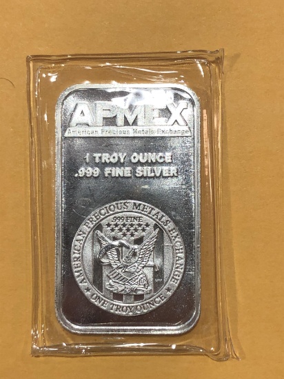 .999 1oz Silver Bar -APMEX