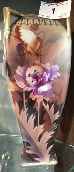 Hand Painted Nippon Vase 11" Tall