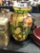 Vase W/ Stained Glass Like Lamp