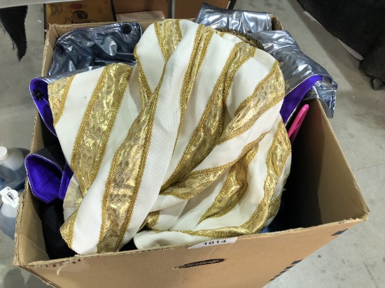 large box of halloween costumes