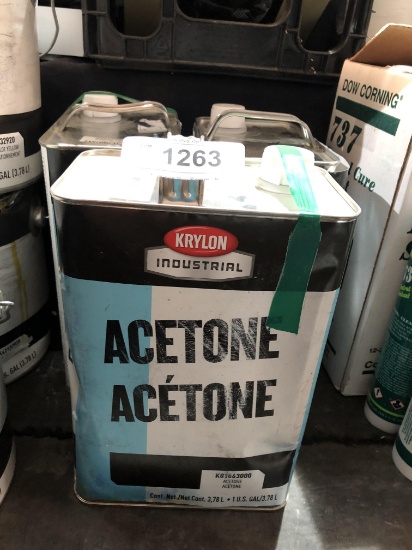 3 gallons of acetone