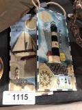 2 Lighthouse Resin Decor