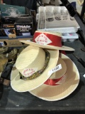 Vintage Straw Harolds Club Hats