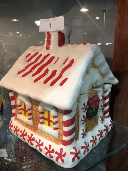 Christmas Ceramic Cookie Jar