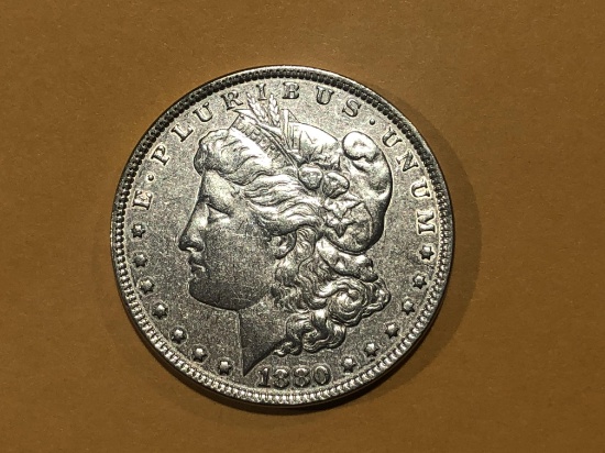 1880 P Morgan Silver $1 Dollar Coin